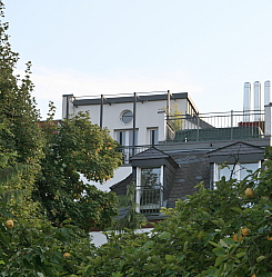 Blick aus dem Quartier